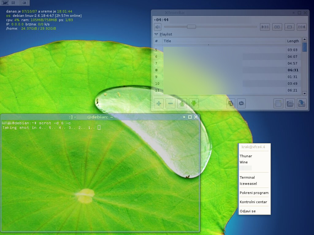 IMG: sshot-20070710-xfce-debian-first-composite.jpeg