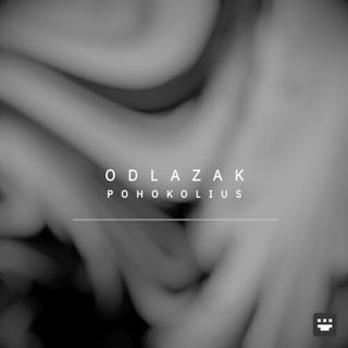 Abstract dark smoke pattern with gradient colors, track name "Odlazak" and artist name "Pohokolius" in white at the center.