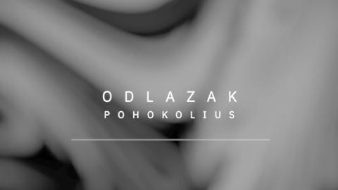 Abstract dark smoke pattern with gradient colors, track name 